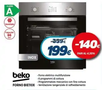 Expert Beko Forno BIE110X offerta