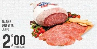 Eurospar Salame Golfetta offerta
