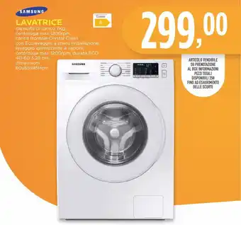 Conad Samsung Lavatrice 7kg, dimensioni 60x65x85Hcm offerta