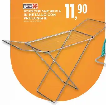 Conad Gimi Stendibiancheria in Metallo con Prolunghe offerta