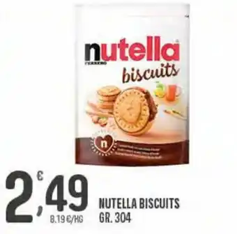 Eurospar Ferrero Nutella Biscuits gr.304 offerta