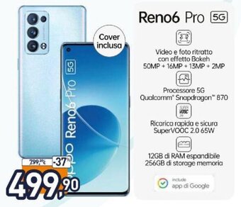Unieuro Oppo Reno6 Pro 5G offerta