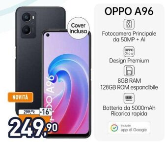 Unieuro Oppo A96 offerta