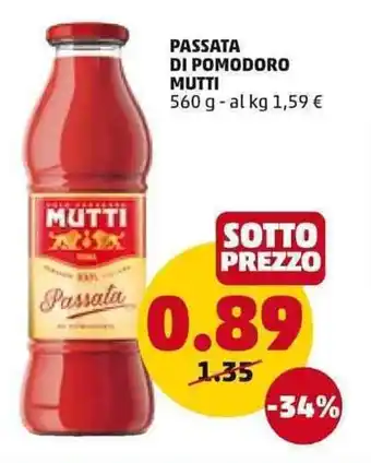 PENNY Mutti Passata Di Pomodoro 560 g offerta