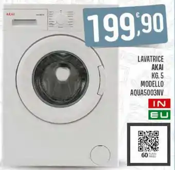 Eurospar Akai Lavatrice Kg.5 Modello Aqua5003NV offerta
