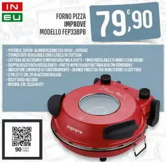 Eurospar Improve Forno Pizza Modello FEP33BPB offerta
