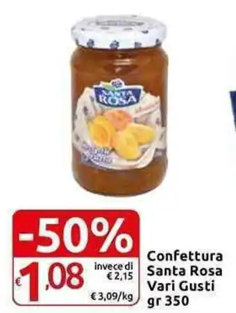 Carrefour Express Santa Rosa Confettura Vari Gusti gr 350 offerta