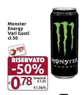 Carrefour Express Monster Energy cl 50 offerta