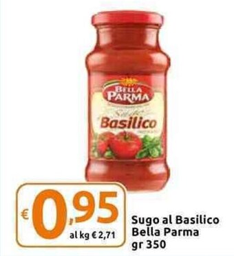 Carrefour Express Sugo al Basilico Bella Parma gr 350 offerta