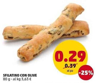 PENNY Sfilatino con Olive 80 g offerta