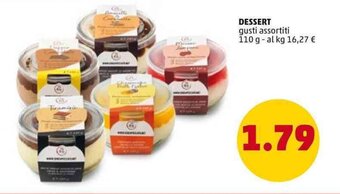 PENNY Dessert gusti assortiti 110 g offerta