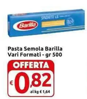 Carrefour Express Pasta Semola Barilla Vari Formati - gr 500 offerta