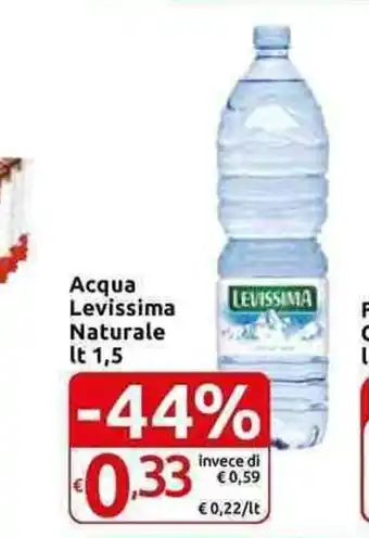 Carrefour Express Acqua Levissima Naturale lt 1,5 offerta