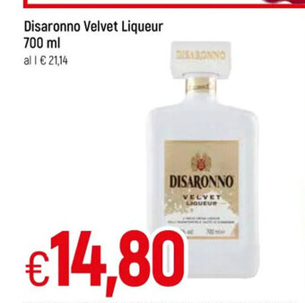 Famila Disaronno Velvet Liqueur 700ml offerta