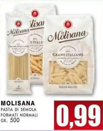 La Mimosa Supermercati Molisana Pasta di Semola Formati Normali gr. 500 offerta