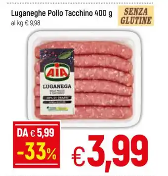 Famila Luganeghe Pollo Tacchino 400 g offerta