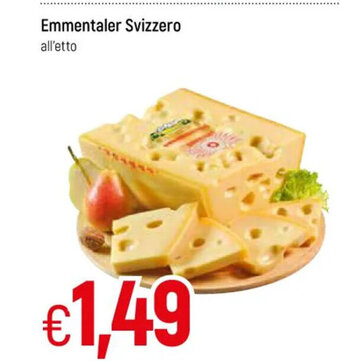 Emmentaler Svizzero all'etto