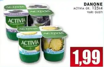 La Mimosa Supermercati Danone Activia gr. 125x4 vari gusti offerta