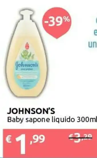 Ipersoap Johnson's Baby Baby Sapone Liquido 300 Ml offerta