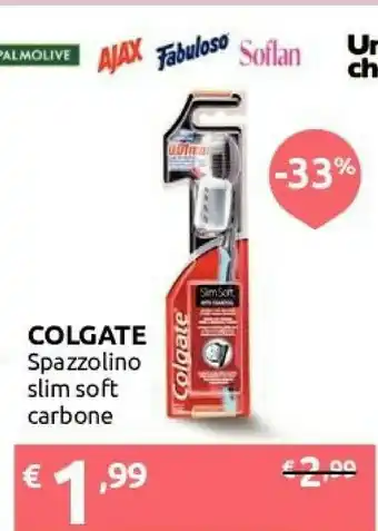 Ipersoap Ajax Colgate Spazzolino Slim Soft offerta