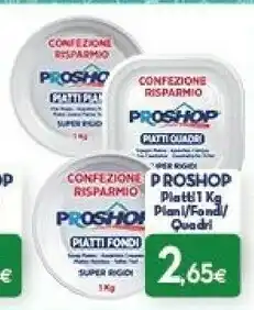 Proshop Piatti di plastica offerta