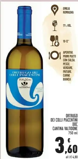Cantina Valtidone Ortrugo Dei Colli Piacentini DOC