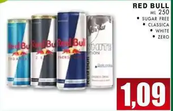 Red Bull ml 250 Sugar Free/Classica/White/Zero