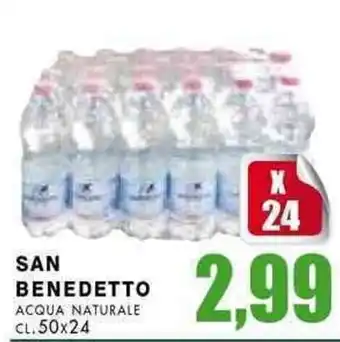 La Mimosa Supermercati San Benedetto Acqua Naturale cl. 50x24 offerta