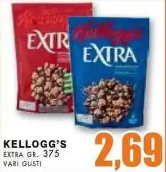 La Mimosa Supermercati Kellogg's Extra gr. 375 vari gusti offerta