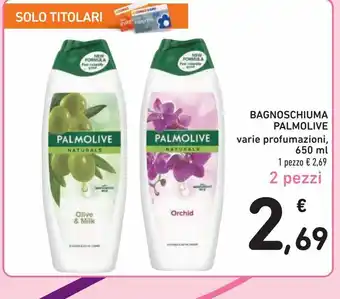 Spazio Conad Bagno schiuma palmolive varie profumazioni 650ml - 2 pezzi offerta