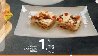Spazio Conad Lasagna salsiccia e zucca offerta