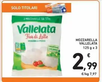 Spazio Conad Mozzarella vallelata 125g x3 offerta