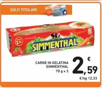 Spazio Conad Carne in gelatina simmenthal 90g x3 offerta