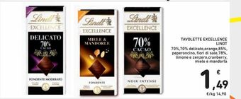 Spazio Conad Tavolette excellence lindt offerta