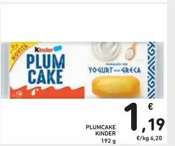 Spazio Conad Plum cake kinder 192g offerta