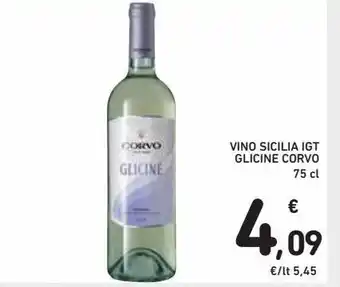 Spazio Conad Vino siciclia igt corvo glicine 75 cl offerta