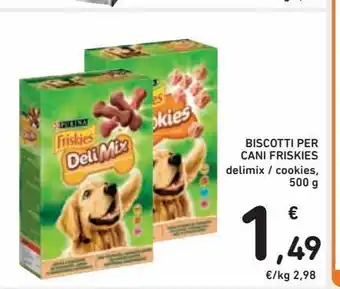 Biscotti per cani friskies delimix/cookies 500g