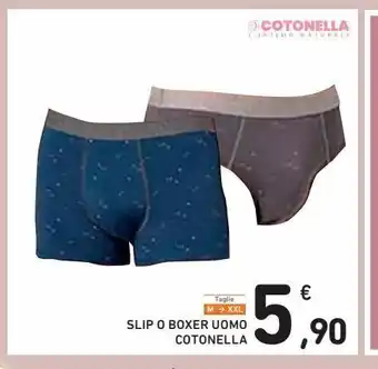 Spazio Conad Slip o boxer uomo cotonella offerta