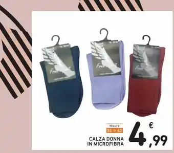 Spazio Conad Calza donna in microfibra offerta