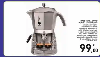 Spazio Conad Macchina da caffe mokona cf40 bialetti offerta