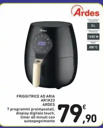 Spazio Conad Friggitrice a aria ar1k33 ardes offerta