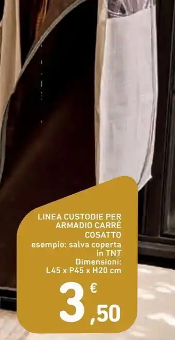 Linea custodie per armadio carrè cosatto