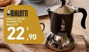 Spazio Conad Moka 2 tazze fiammetta bialetti offerta