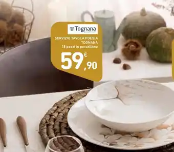 Spazio Conad Servizio da tavola poesia tognana offerta
