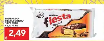 Fresco Market Merenda fiesta ferrero 10 pz 360 g offerta