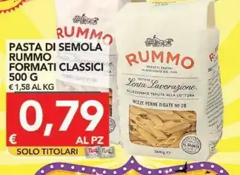 TuoDi Pasta di semola rummo formati classici offerta
