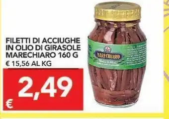 TuoDi Filetti di acciughe in olio di girasole marechiaro offerta