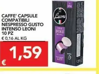 TuoDi Caffe' capsule compatibili nespresso gusto intenso leoni offerta
