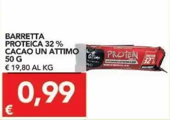 Barretta proteica 32% cacao un attimo
