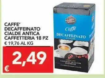 TuoDi Caffe' decaffeinato cialde antica caffetteria offerta